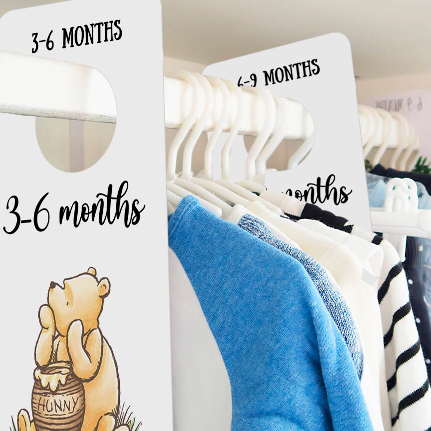 DOWNLOAD in seconds! 16 Baby Closet Wardrobe Divider Organizer / Classic Winnie The Pooh - spikes.digitalshop