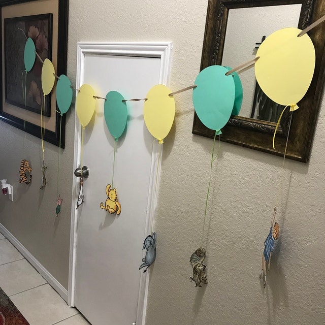 ON SALE: Hanging Characters of Winnie The Pooh Friends/Cutout Die Cut Prop with Two Sides! /No Waiting Download in Seconds! - spikes.digitalshop
