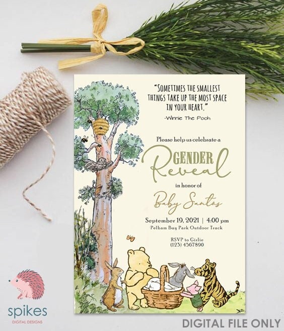 Classic Winnie the Pooh Baby Shower Games - Custom Party Creations