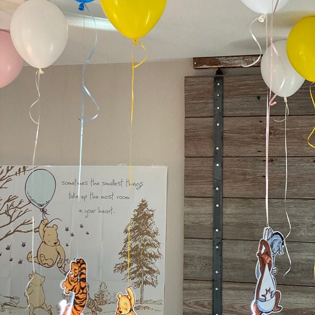 Hanging Pooh and Friends Banner and Balloon Decoration Cutout - spikes.digitalshop