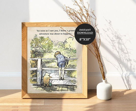 As soon As I saw You - Downloadable Winnie the Pooh Quote