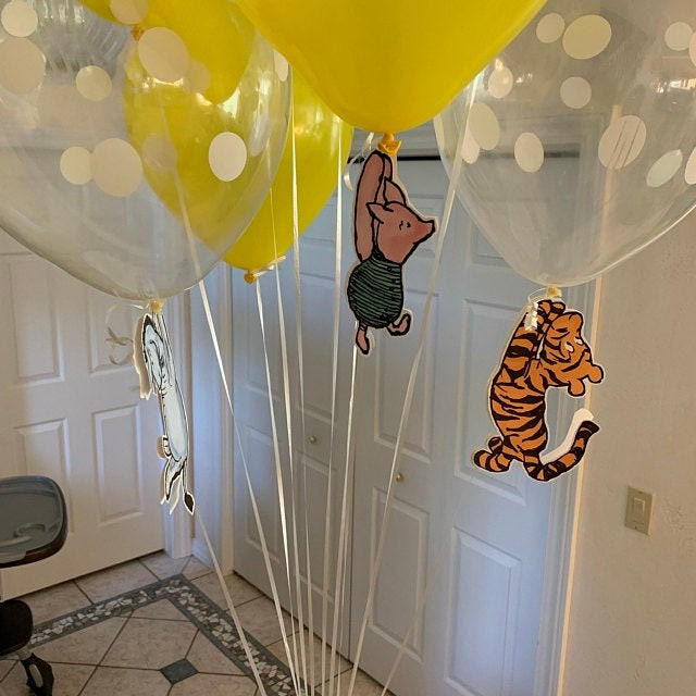 Hanging Pooh and Friends Banner and Balloon Decoration Cutout - spikes.digitalshop